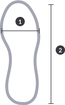 Instruções da guia de tamanho